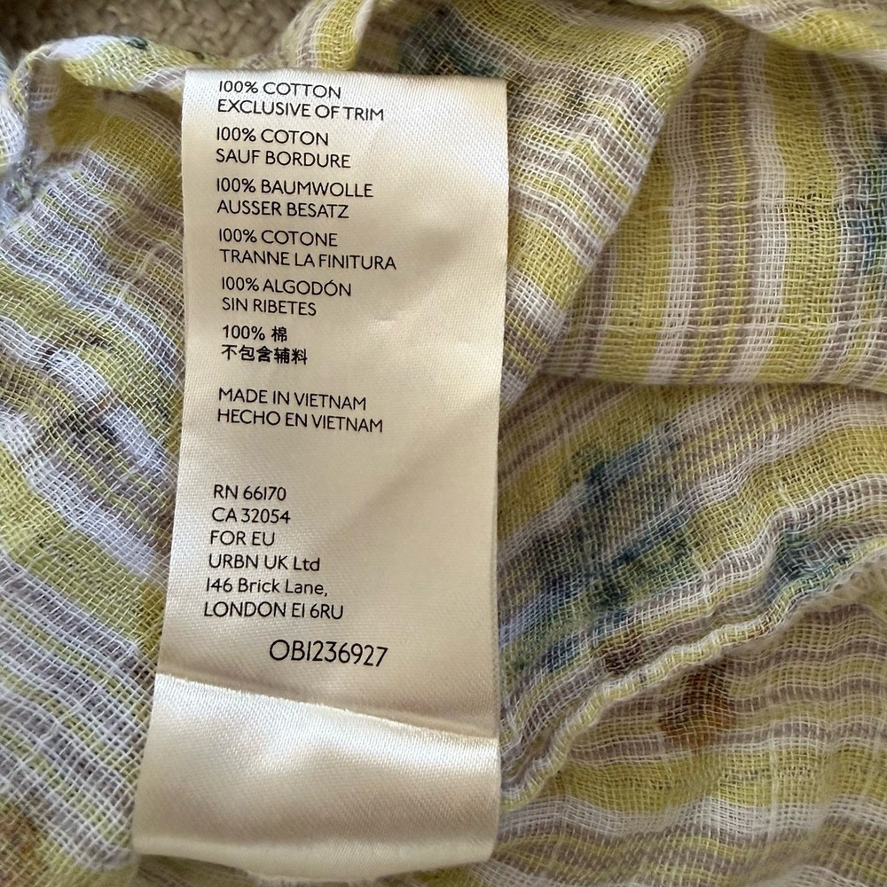 Anthropologie By Pilcro The Tavi Button Down Blouse Size L Cottagcore Prairie - Picture 8 of 14